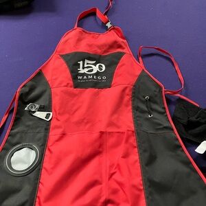 Red and Black Apron with Wamego Logo